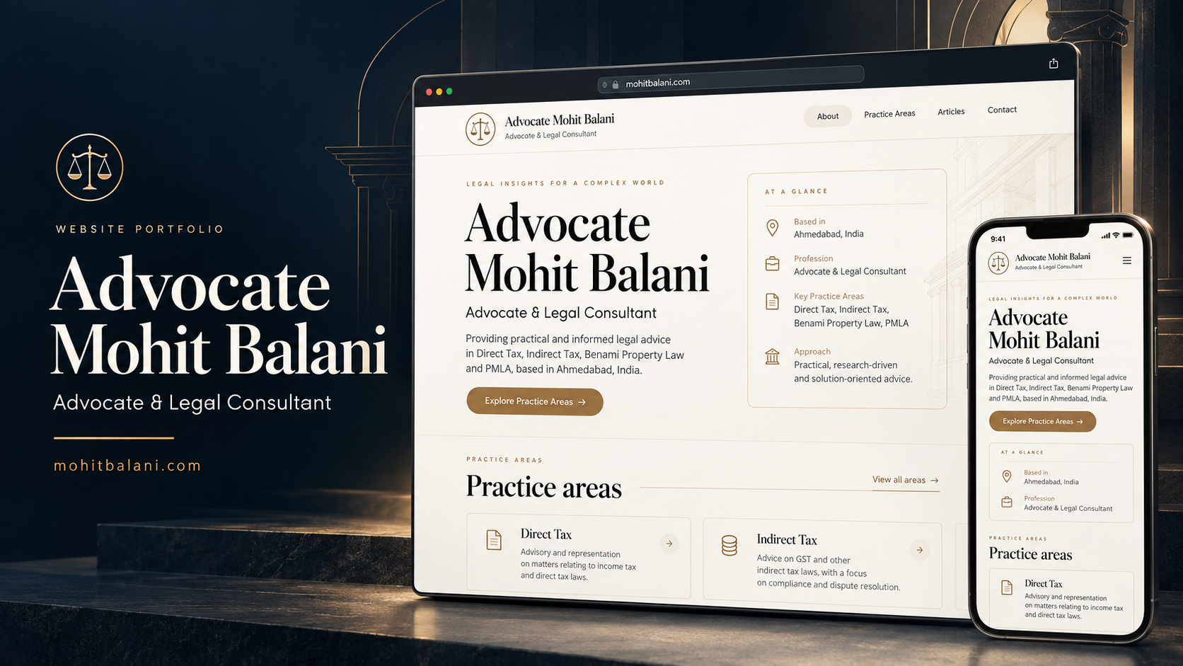 Advocate Mohit Balani — Legal Consultant Website & App